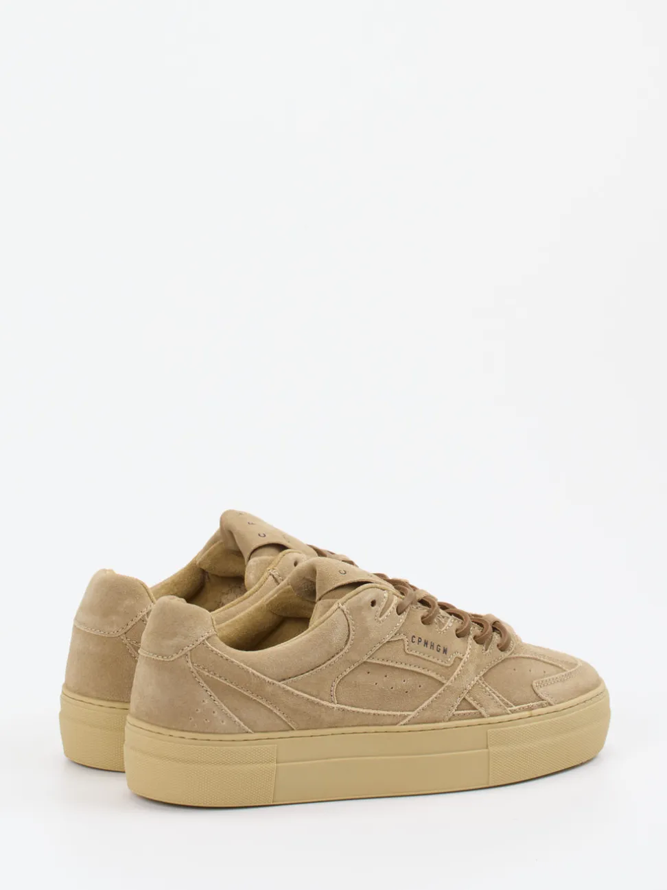 Copenhagen – Sneaker aus Veloursleder beige