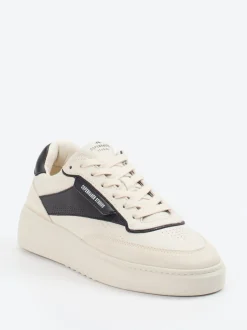 Copenhagen – Sneaker aus Velours- und Glattleder beige