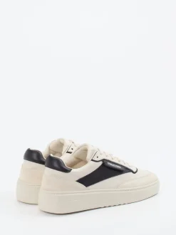 Copenhagen – Sneaker aus Velours- und Glattleder beige