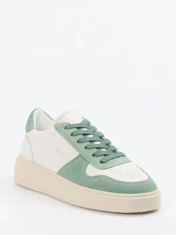 Copenhagen – Sneaker aus Velourleder und Glattleder weiß