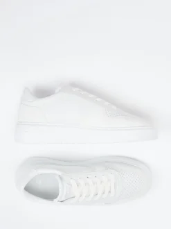 Copenhagen – Sneaker aus Velour/Leder Offwhite