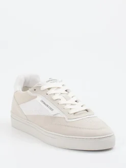 Copenhagen – Sneaker aus Velours- und Glattleder beigegrau