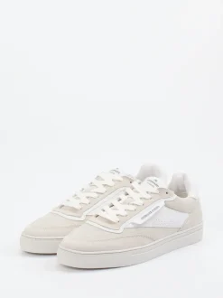 Copenhagen – Sneaker aus Velours- und Glattleder beigegrau