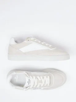 Copenhagen – Sneaker aus Velours- und Glattleder beigegrau