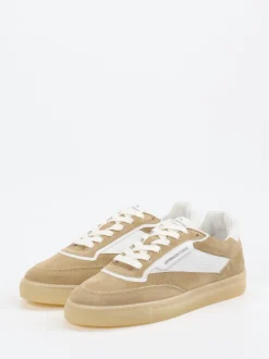 Copenhagen – Sneaker aus Veloursleder Sandbeige