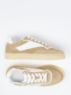 Copenhagen – Sneaker aus Veloursleder Sandbeige