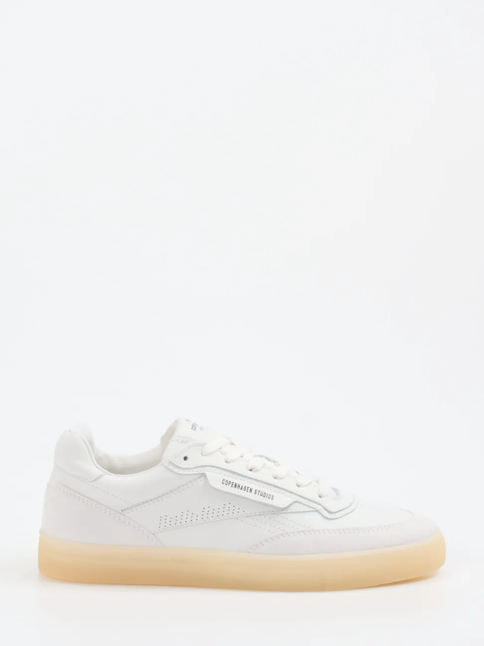 Copenhagen – Sneaker aus Veloursleder weiß
