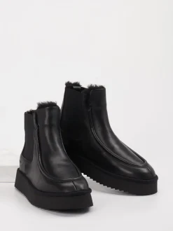 Copenhagen – Stiefeletten aus Leder in Schwarz