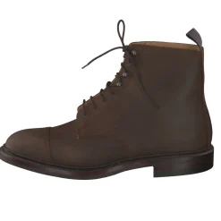 Crockett & Jones – Captoe-Stiefelette aus Veloursleder braun