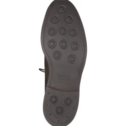 Crockett & Jones – Captoe-Stiefelette aus Veloursleder braun