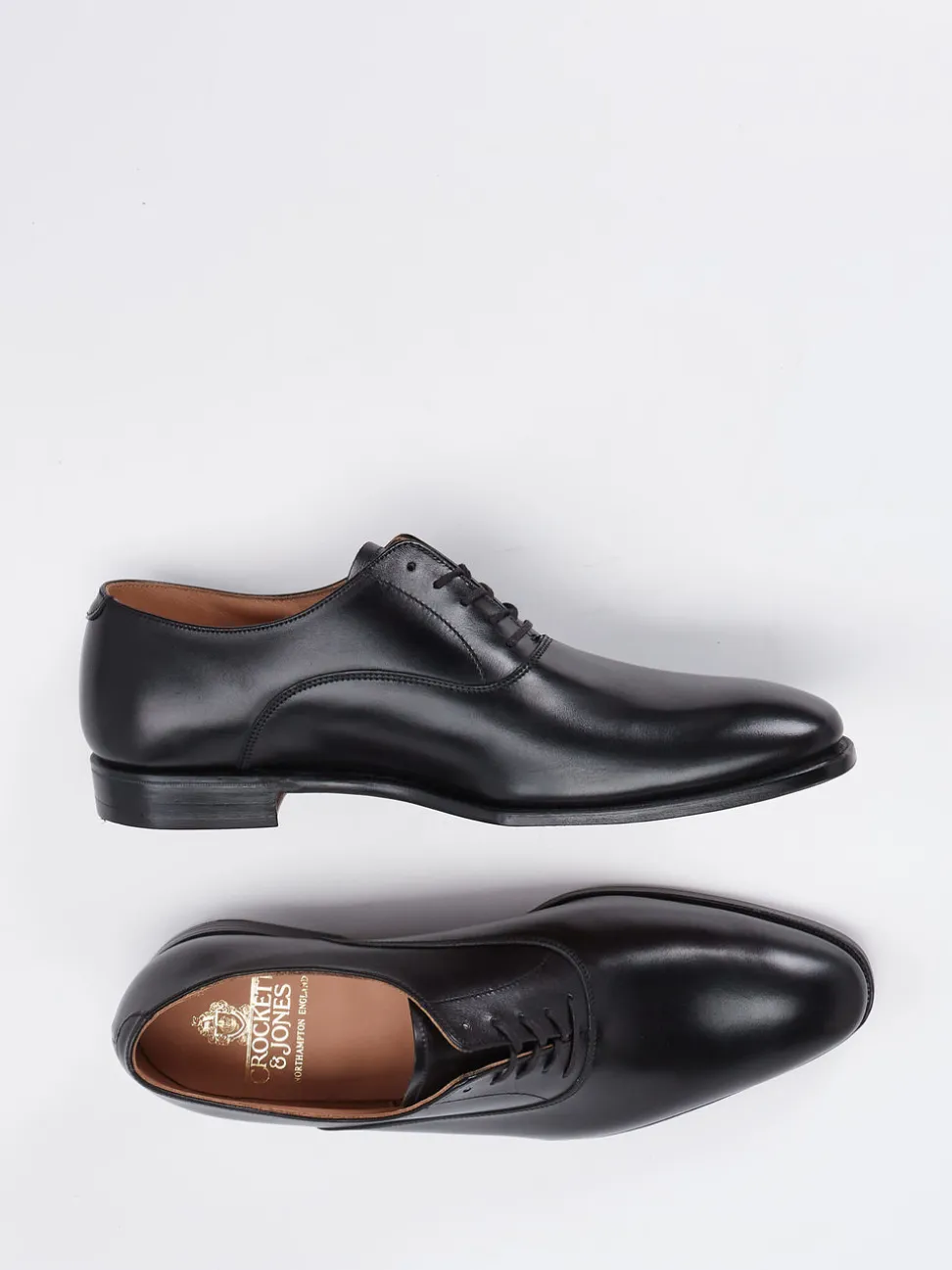 Crockett & Jones – Oxford aus Kalbleder Schwarz