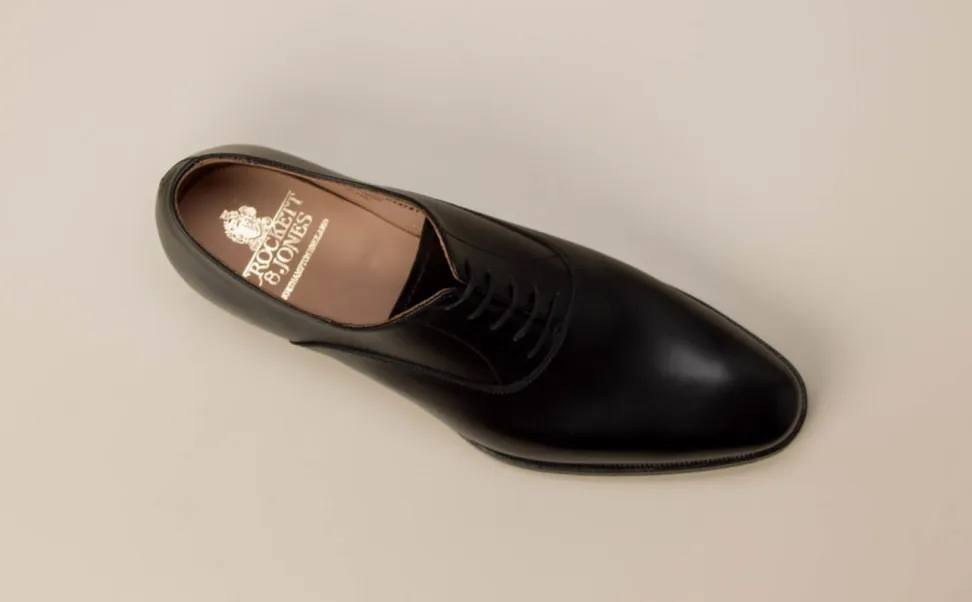 Crockett & Jones – Oxford aus Kalbleder Schwarz