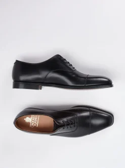 Crockett & Jones – Oxford-Schuhe aus Kalbleder Schwarz