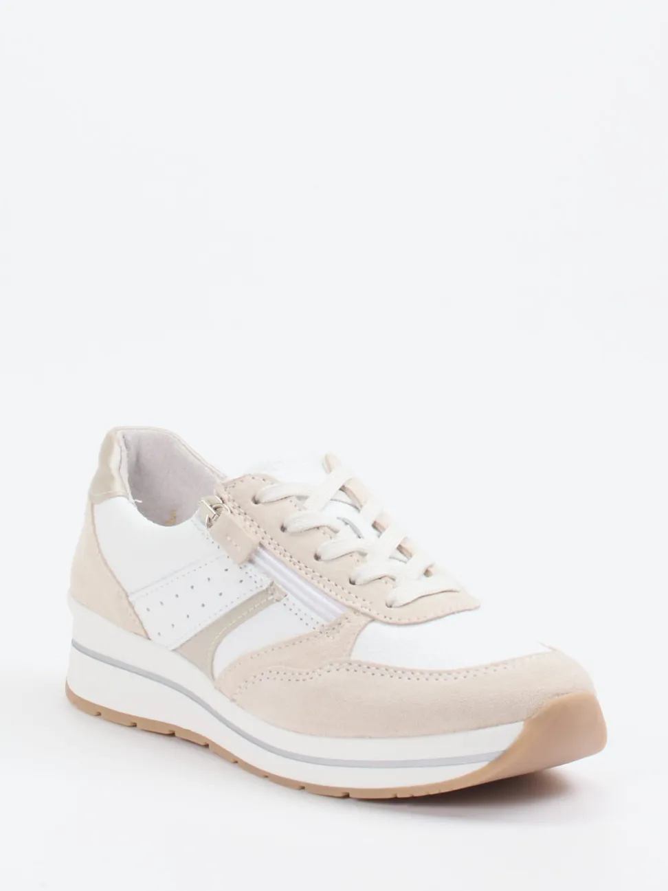 Cypres Soft – Komfort-Sneaker aus Leder in Beige