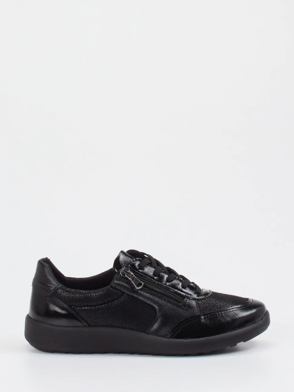 Cypres Soft – Komfort-Sneaker aus Stretchleder Schwarz