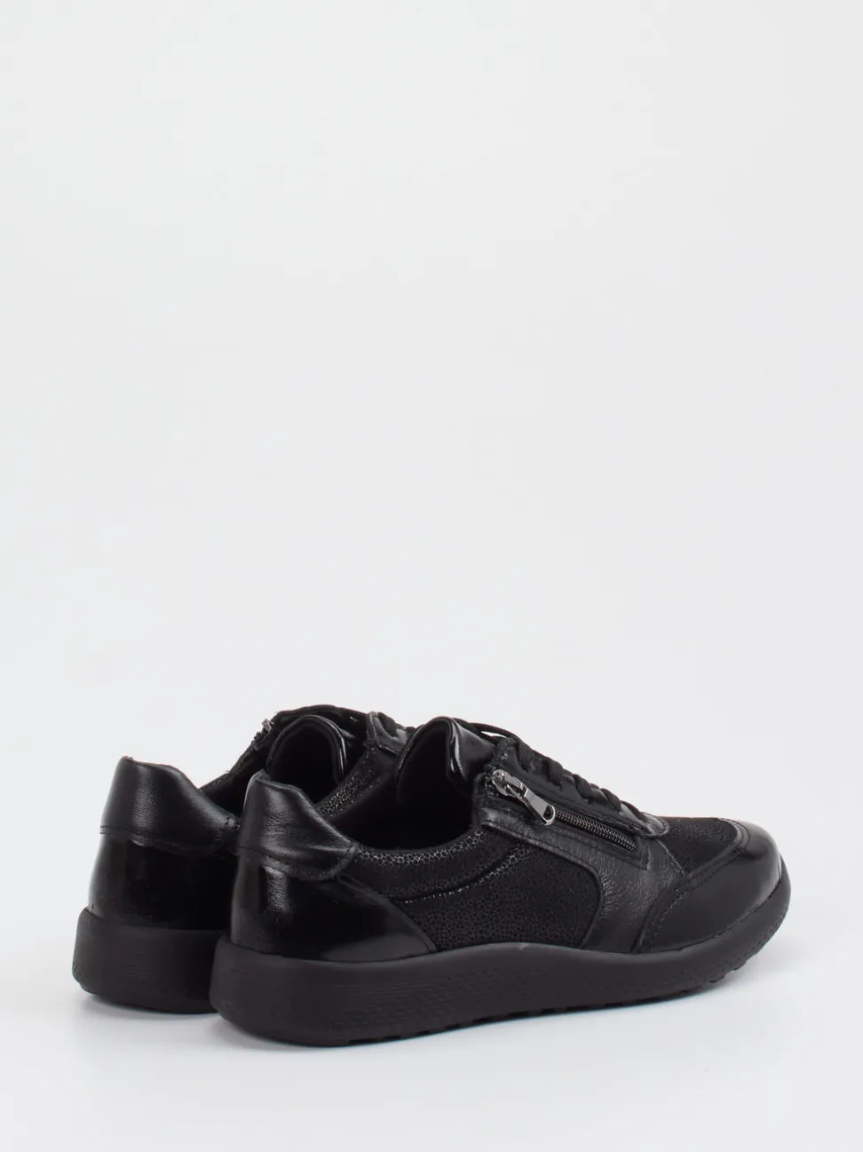 Cypres Soft – Komfort-Sneaker aus Stretchleder Schwarz