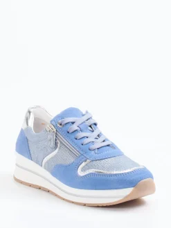 Cypres Soft – Sneaker aus Veloursleder hellblau