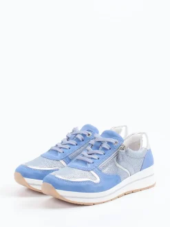Cypres Soft – Sneaker aus Veloursleder hellblau