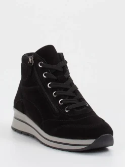 Cypres Soft – Sneaker-Stiefelette aus Veloursleder schwarz