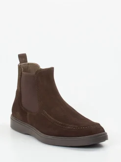 Daniel Kenneth – Chelsea Boots aus Veloursleder braun