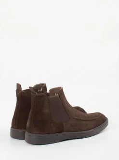 Daniel Kenneth – Chelsea Boots aus Veloursleder braun