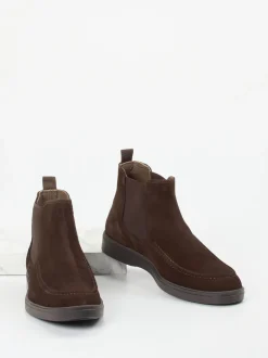 Daniel Kenneth – Chelsea Boots aus Veloursleder braun