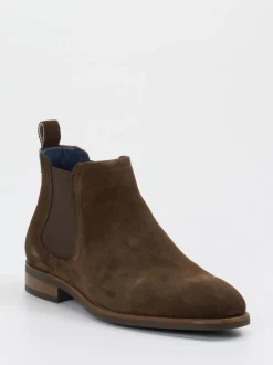 Daniel Kenneth – Chelsea Boots aus Veloursleder Braun