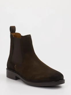 Daniel Kenneth – Chelsea Boots aus Veloursleder dunkelbraun