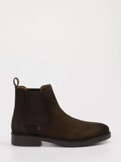 Daniel Kenneth – Chelsea Boots aus Veloursleder dunkelbraun