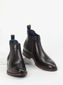 Daniel Kenneth – Chelsea Boots aus Fettleder Schwarz