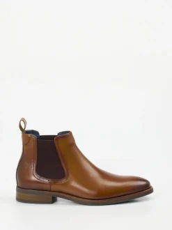 Daniel Kenneth – Chelsea Boot aus Fettleder cognacbraun