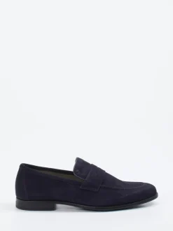 Daniel Kenneth – Loafer aus Veloursleder dunkelblau