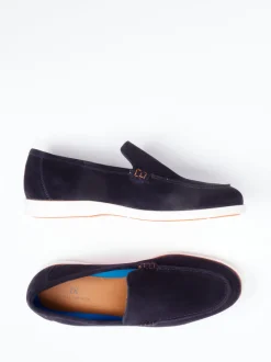 Daniel Kenneth – Loafer aus Veloursleder Dunkelblau