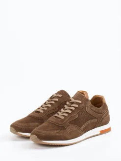 Daniel Kenneth – Retro-Sneaker aus Veloursleder Braun