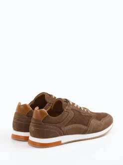 Daniel Kenneth – Retro-Sneaker aus Veloursleder Braun