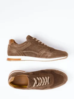 Daniel Kenneth – Retro-Sneaker aus Veloursleder Braun