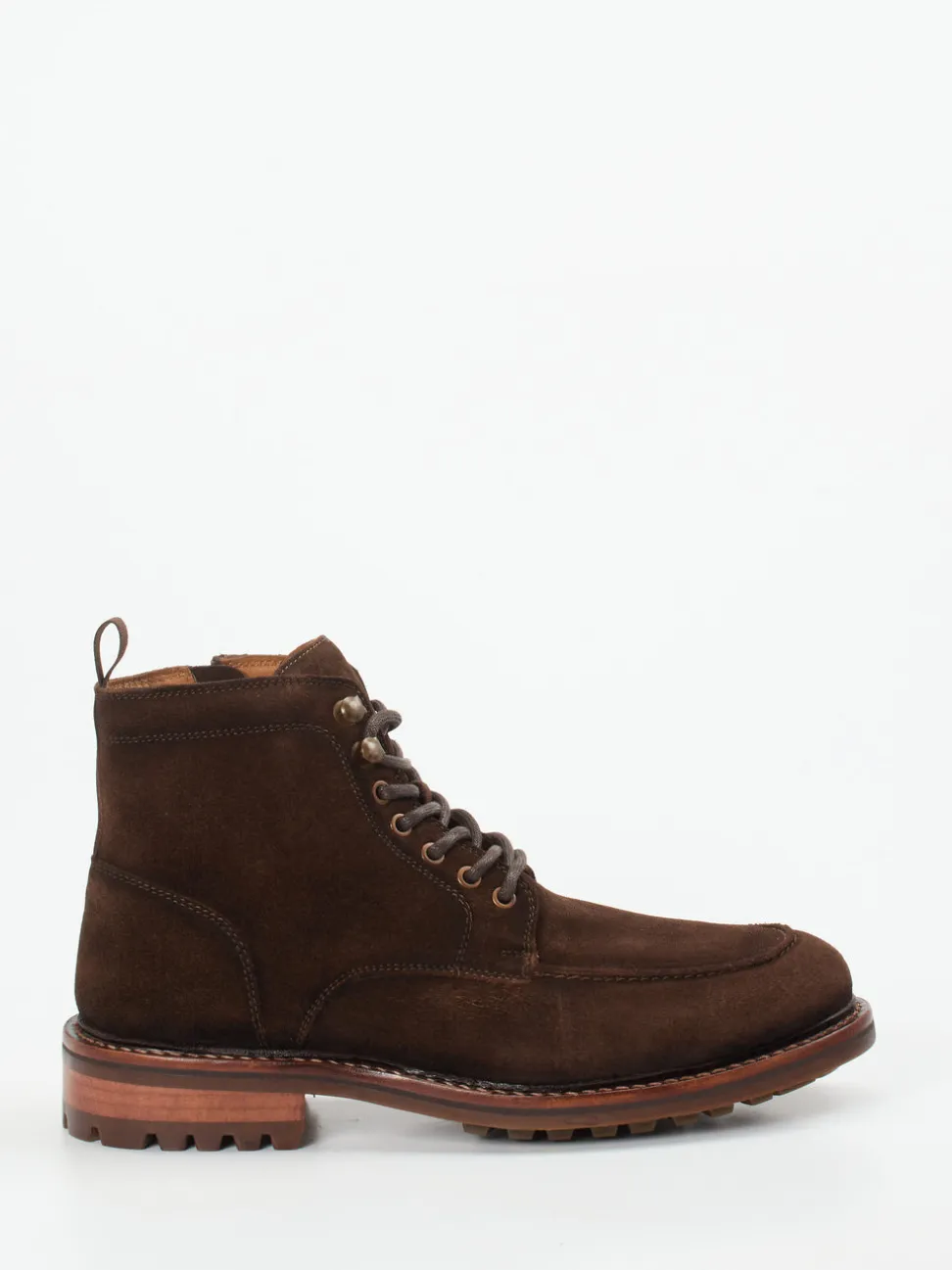 Daniel Kenneth – Schnürboots aus Veloursleder in Braun