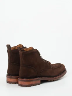 Daniel Kenneth – Schnürboots aus Veloursleder in Braun