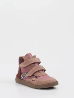 develab – High-Top Sneaker aus Kalbleder altrosa