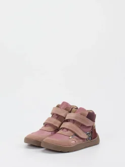 develab – High-Top Sneaker aus Kalbleder altrosa