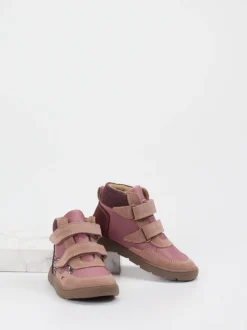 develab – High-Top Sneaker aus Kalbleder altrosa