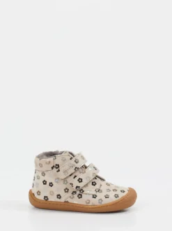 develab – Klett-Boots aus geprägtem Leder beige