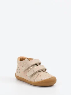 develab – Lauflernschuhe aus Leder mit Glitzerpunkten