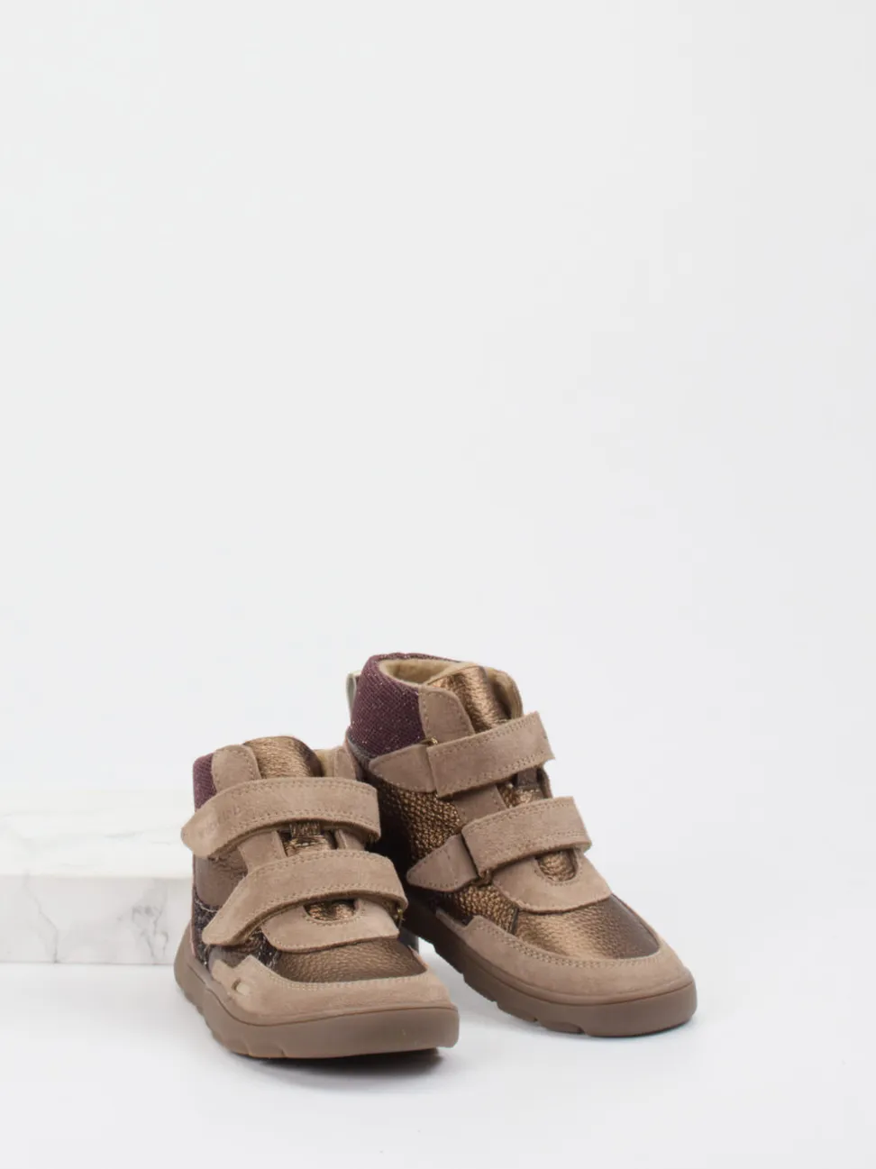 develab – Mid-Cut Sneaker aus Veloursleder braun