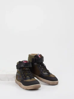 develab – Outdoor-Boots aus Veloursleder grün