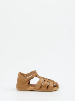 develab – Sandalen aus Kalbleder cognacbraun
