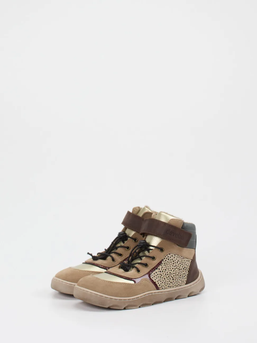 develab – Stiefeletten aus Veloursleder braun
