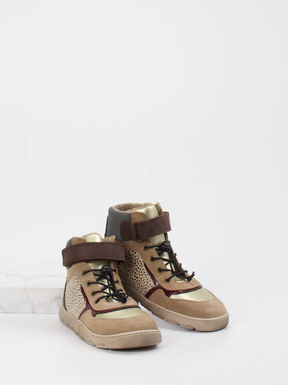 develab – Stiefeletten aus Veloursleder braun