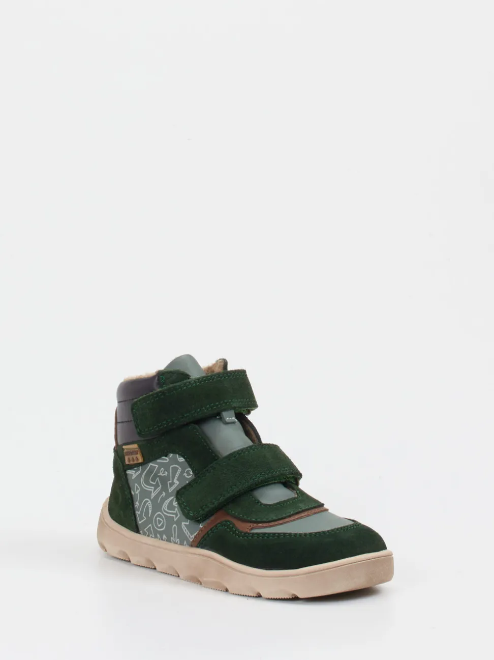 develab – Winter-Sneaker aus Kalbleder tannengrün