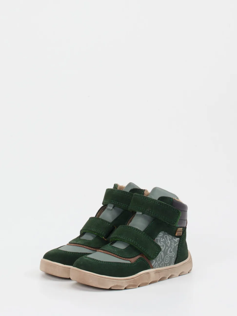 develab – Winter-Sneaker aus Kalbleder tannengrün